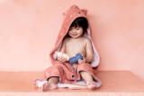 Hooded towel | 75x75cm - Mrs. Cat