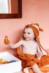 Hooded towel | 75x75cm - Mr. Fox