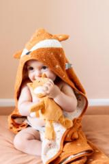 Hooded towel | 75x75cm - Mr. Fox