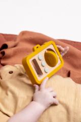 Wooden silicone baby camera - Mr. Lion