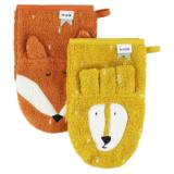 Washcloths 2-pack | Mr. Lion - Mr. Fox