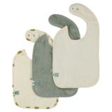 Bib 3-pack mix - Lucky Leopard