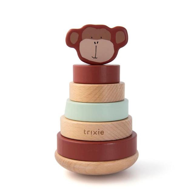 Wooden stacking toy - Mr. Monkey