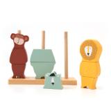 Wooden animal puzzle stacker