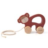 Wooden pull along toy - Mr. Monkey