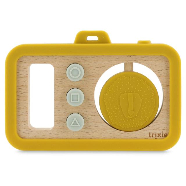 Wooden silicone baby camera - Mr. Lion