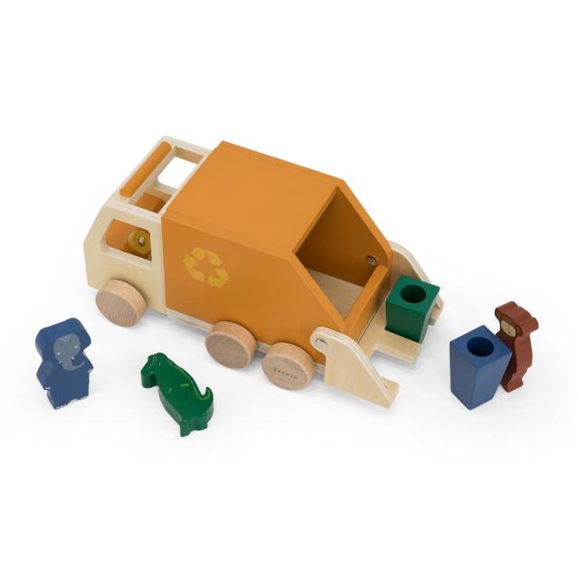 Wooden garbage truck 