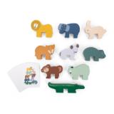 Wooden animal stacking game