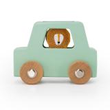 Wooden animal car set