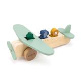 Wooden animal airplane