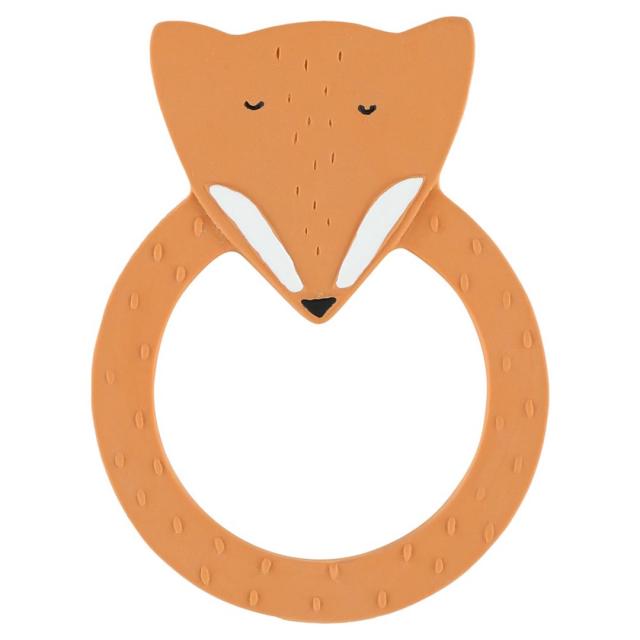 Natural rubber round teether - Mr. Fox 