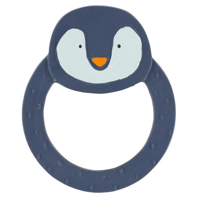 Natural rubber round teether - Mr. Penguin 