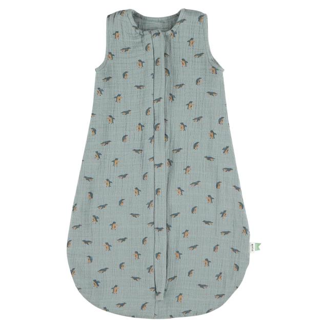 Muslin sleeping bag | 70cm - Peppy Penguins