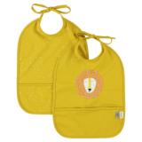 Waterproof bib 2-pack - Mr. Lion 