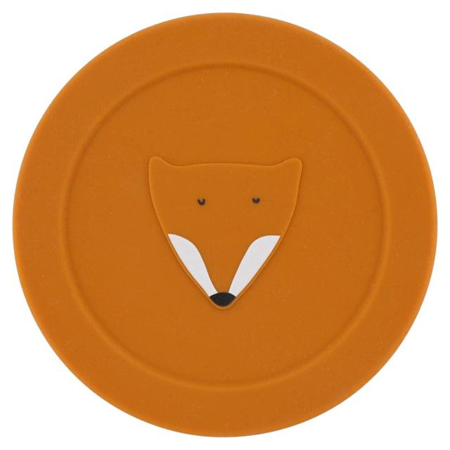 Silicone snack pot with lid - Mr. Fox