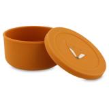 Silicone snack pot with lid - Mr. Fox