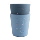 Siliconen beker 2-pack - Mrs. Elephant