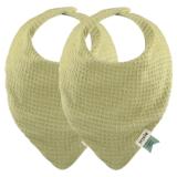 Bandana Lätzchen 2-pack mix - Cocoon Lemongrass