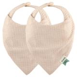 Bandana bib 2-pack mix - Cocoon Blush