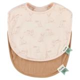 Newborn bib 2-pack mix | Small - Rosy Rabbit