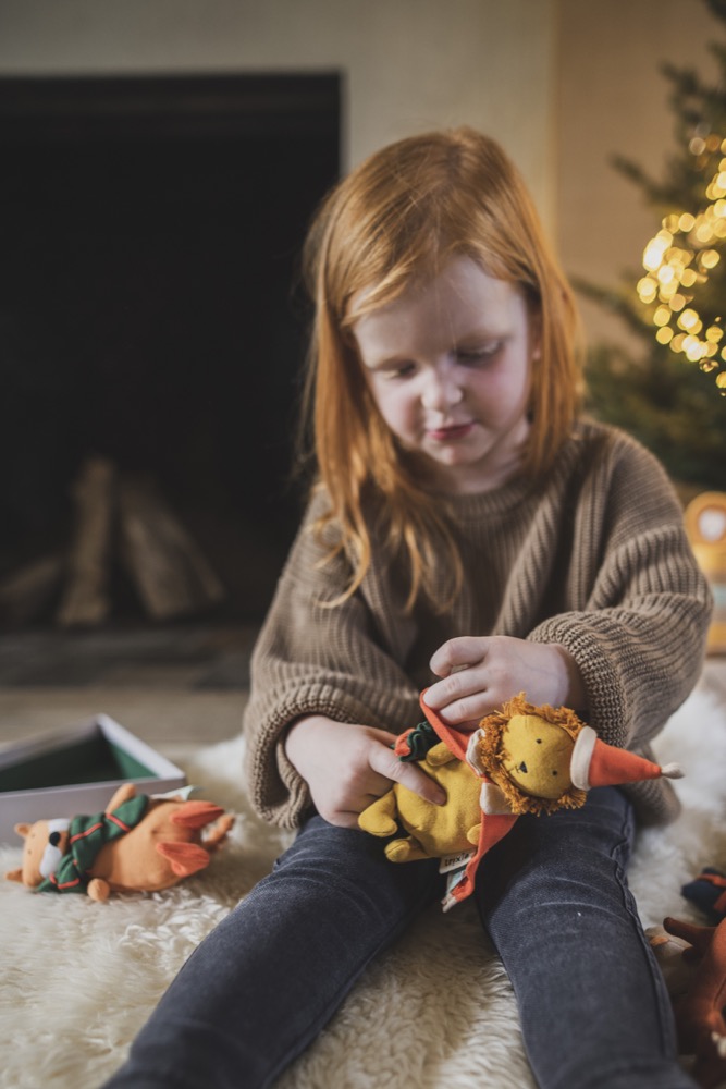 Vente en gros jouet de Noël Puppets de doigt cadeau pour enfant