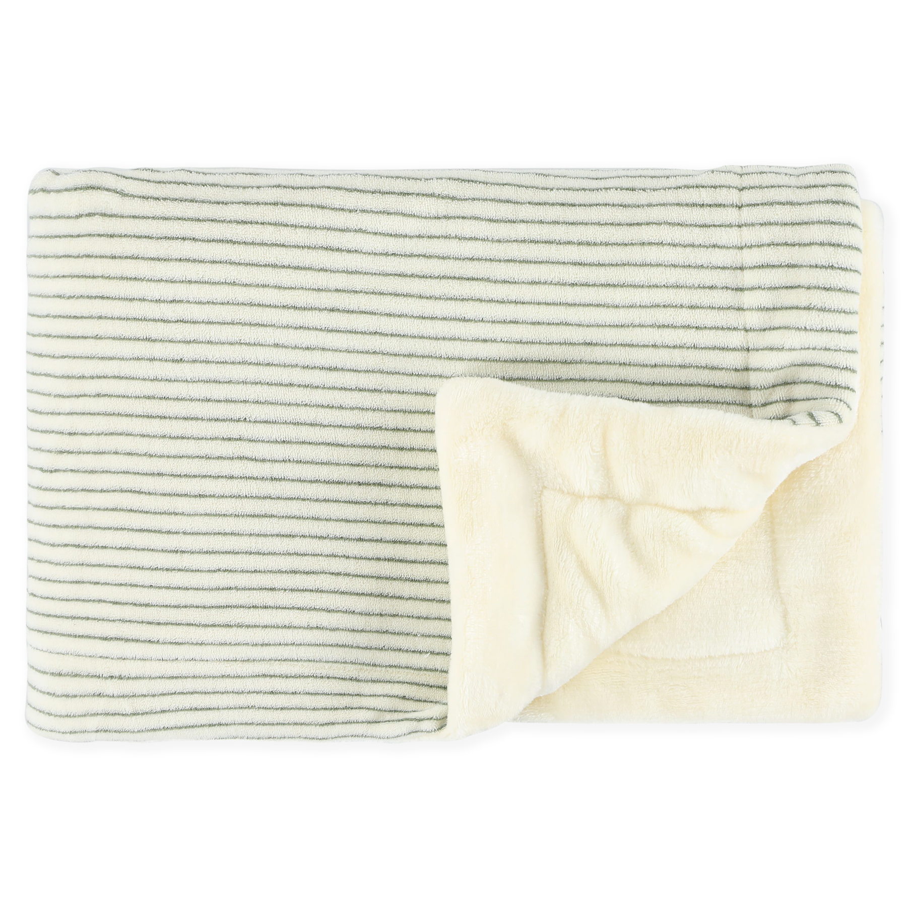 Huisje Overtreden In hoeveelheid Fleece deken | 75x100cm - Stripes Olive | Trixie